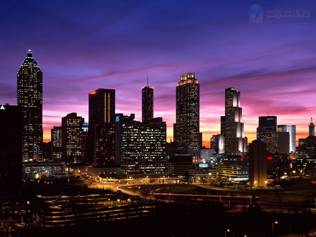 Foto: Atlanta Skyline At Sunset, Georgia