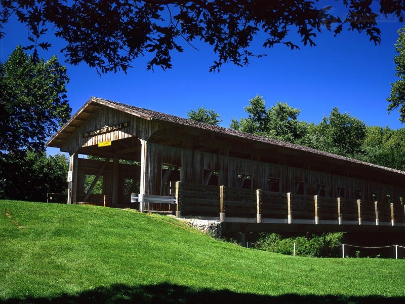 Foto: Lake Of The Woods Covered Bridge, Champaign County, Illinois